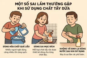 Một số sai lầm khi sử dụng hóa chất tẩy rửa đa năng
