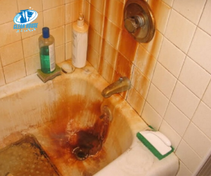 Làm sao để tẩy vết ố vàng nhà vệ sinh