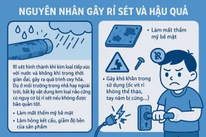 Nguyên nhân gây rỉ sét và hậu quả
