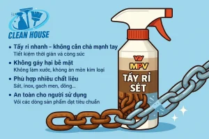 Chất tẩy rỉ sét an toàn hiệu quả