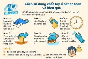 cách sử dụng chất tẩy rỉ sét hiệu quả