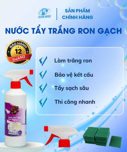 Chai tẩy trắng ron gạch