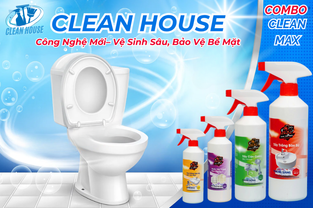 Cách cọ bồn cầu sạch